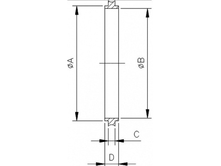 Центрирующее кольцо ISO80 ( алюминий )